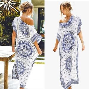CUPSHE Women's Cover Up Boho Print
Bat Sleeve